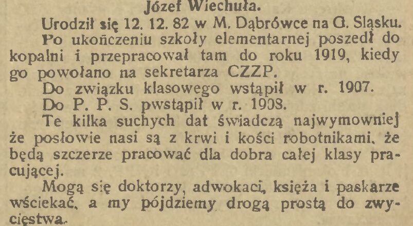 Józef Wiechuła – zasłużony działacz z Dąbrówki